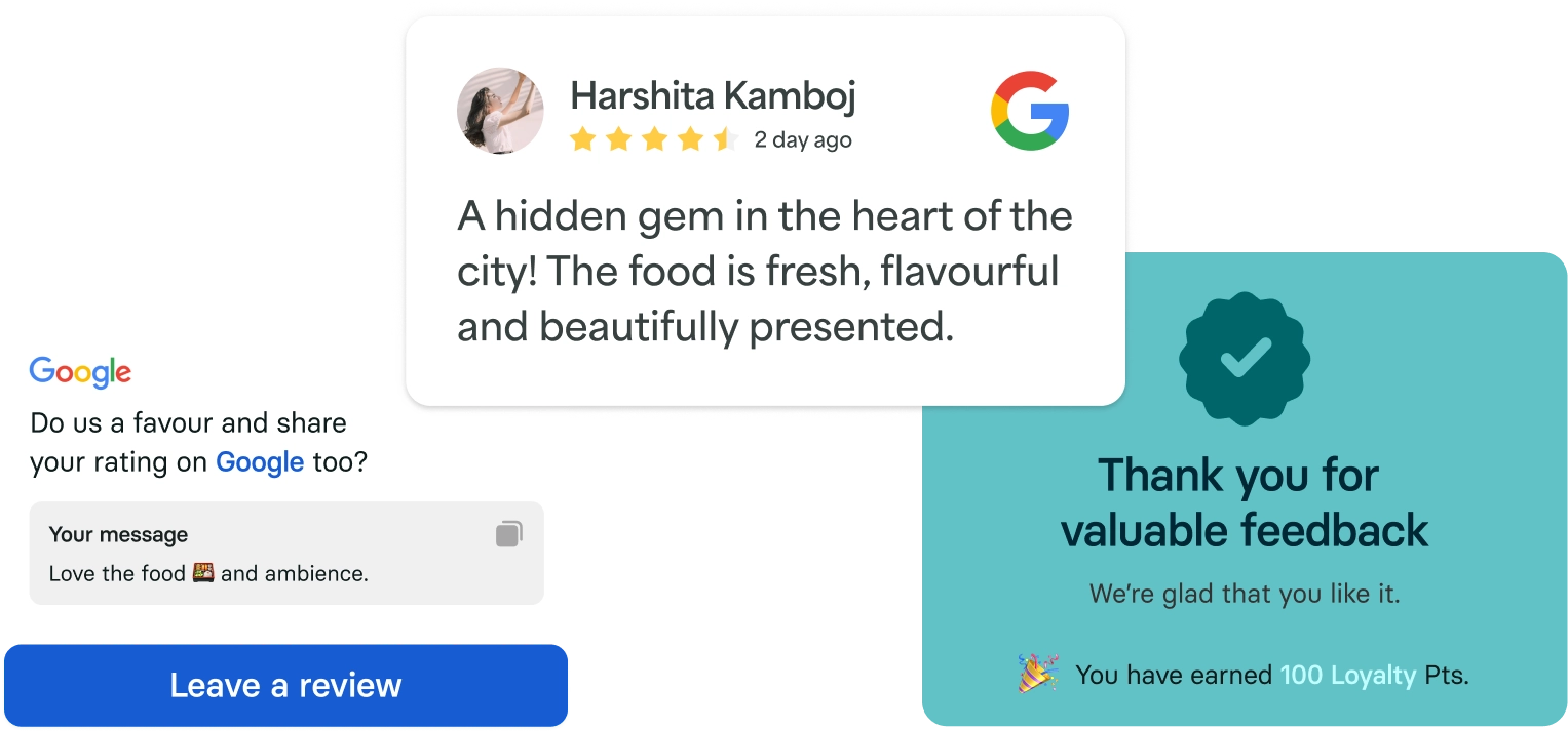 Push Positive Feedbacks to Boost Google Reviews