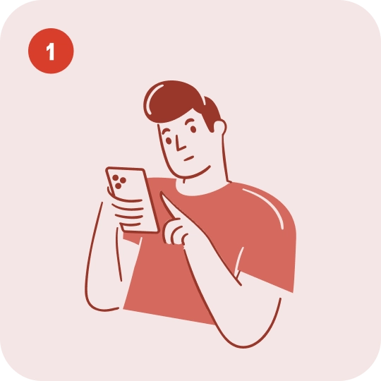 Existing customers receive a unique referral link.