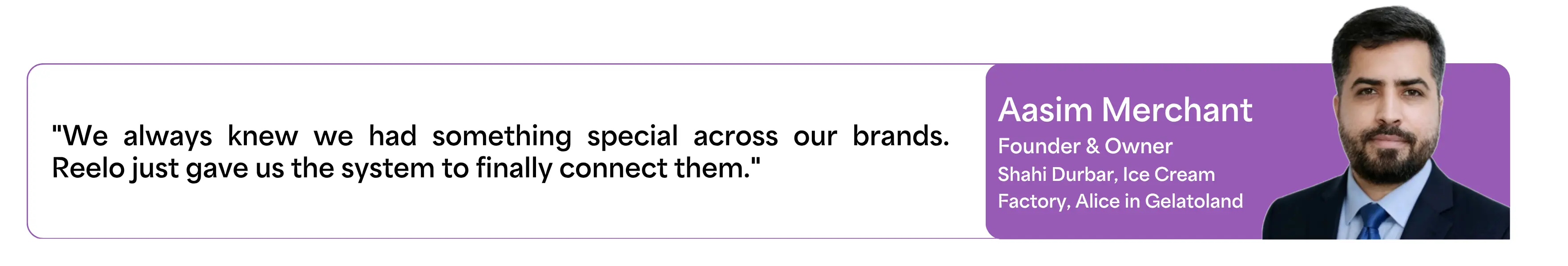 merchant foods owner aasim merchant using reelo for loyalty and customer retention