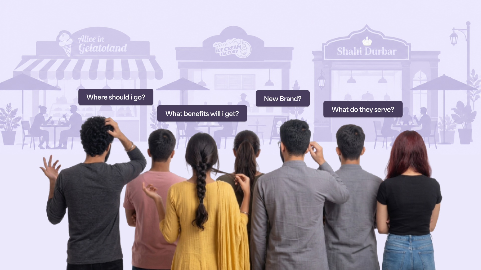 alice in gelatoland, shahi durbar, and ice cream factory are competing against themselves